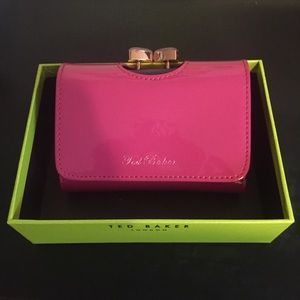 Ted Baker London Patent Leather Wallet w/ gift box
